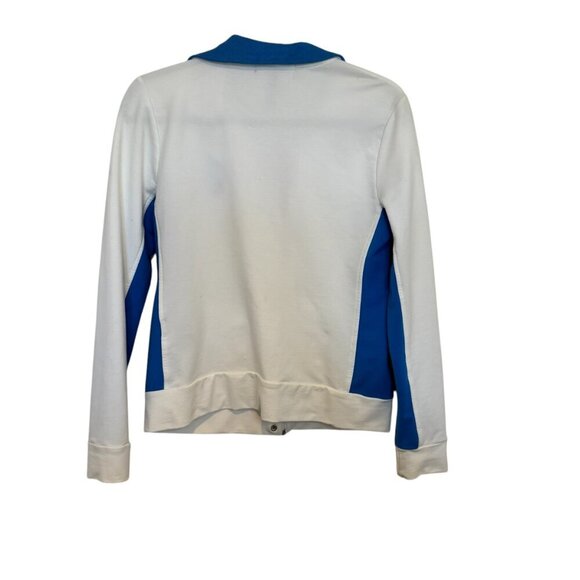 Lauren Ralph Lauren Women's White & Blue Lauren Active Zip Up Jacket Size M - Picture 7 of 7